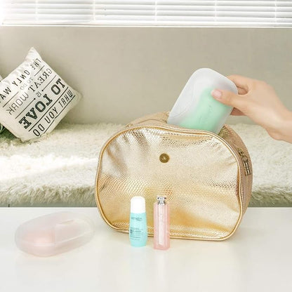 Soap Holder Container, Portable Bar Soap Saver Scrubber Case for Bathroom and Kitchen (Transparent)
