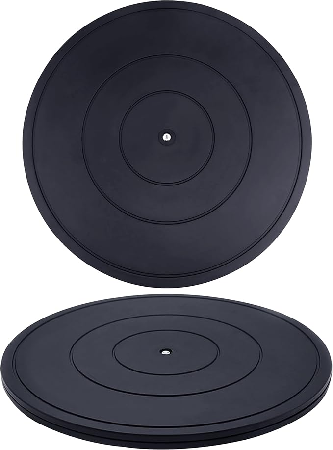 16 inch Turntable Rotating Caster Spinner Non Skid Lazy Susan Heavy Duty 360˚ Rotating Swivel Stand for Model Base/Potted Plants/TV/Monitors/Craft Paintings (1 PCS)