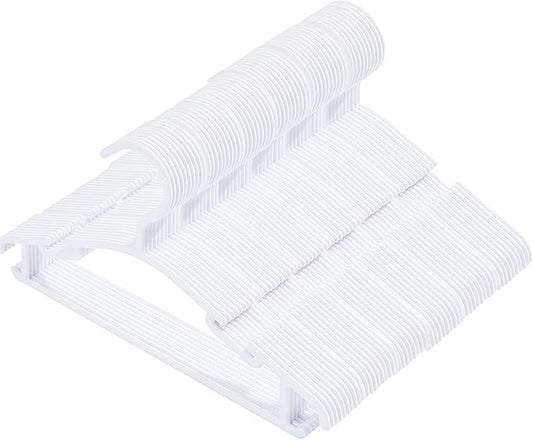60 Pack White Baby Nursery Closet Hangers,Non-Slip Laundry Infant Pant Hanger for Newborn Clothes Gift,Ultra-Thin Child Coat Hanger for Girl Boy Toddler Kids