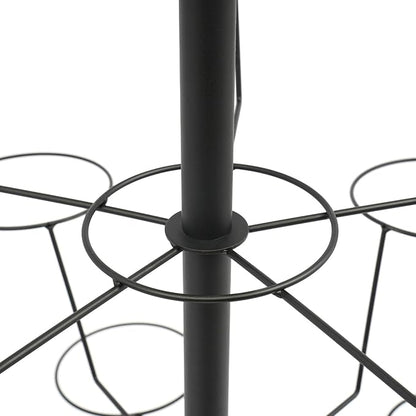 LOYALHEARTDY 7 Tier 35 Hooks Hat Rack Stand, Metal Hat Rack Hat Hangers Freestanding Hat Organizer Rack Display Stand for Wig, Cap, Baseball Hat (Black)