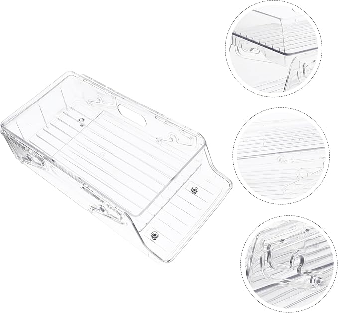 Alipis Double Layer Rolling Soda Can Organizer Refrigerator Drink Rack Can Holder for Home