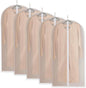 5-Pack Clear Garment Bags with Zipper for Hanging Clothes, Storage Bags for Coats, Jackets, Shirts, and More (23.6 x 47.2inches)