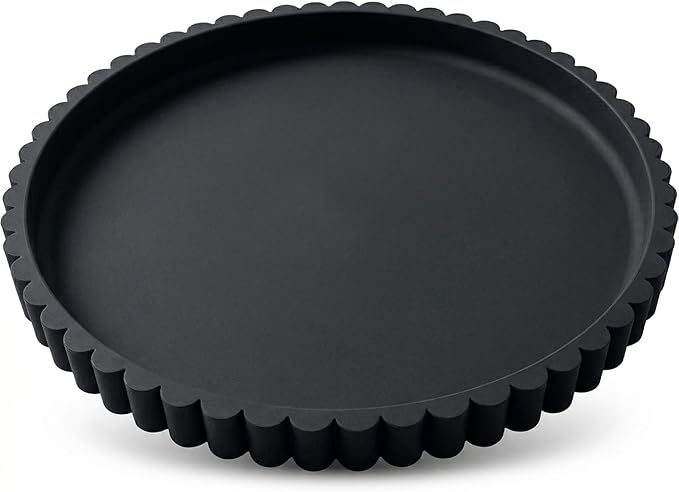 Round Silicone Bathroom Vanity Tray, Decorative Organizer for Soap, Perfume, Candle, Kitchen Countertop, Coffee Table Decor (Black, 9")