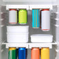 Refrigerator Kitchen Mini Storage Rack, 11.0x6.8x1.5in Fridge Drinks Beverage Storage, Soda Can Dispenser Rack for Refrigerator,Hanging Soda Can Holds 8 Soda Cans