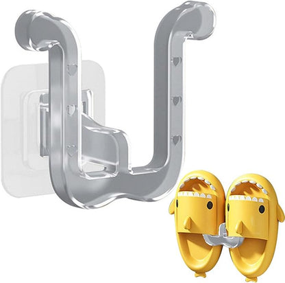 DUDOK Transparent PP Wall Mounted Shoe Hook, Space-Saving, Modern, Non-Drilling, Easy Install, 1 Hook, Bathroom, Door, Living Room