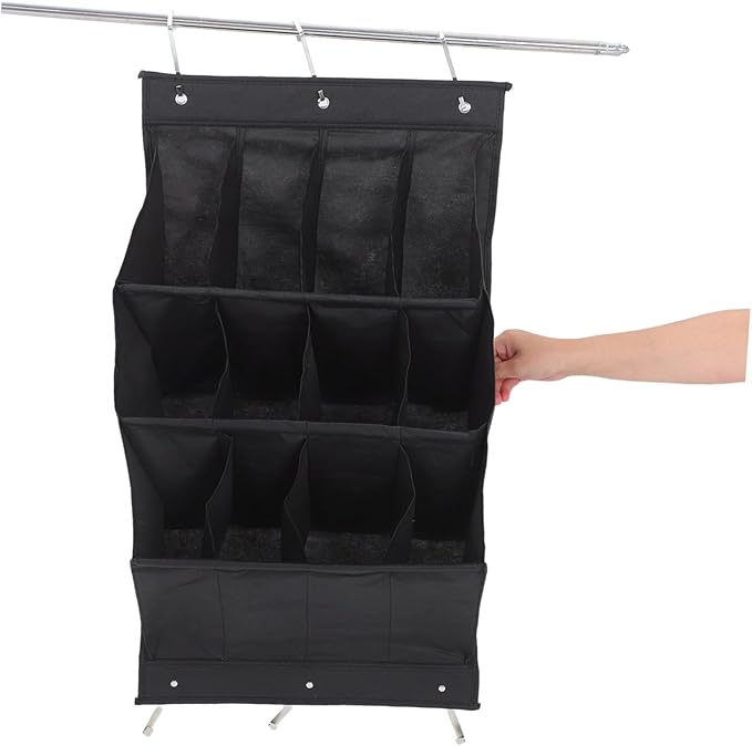 IMIKEYA Hanging Shoe Organizer with Space Saving Wall Rack for Sneakers and Accessories Easy Installation Over Door Storage for Closets and