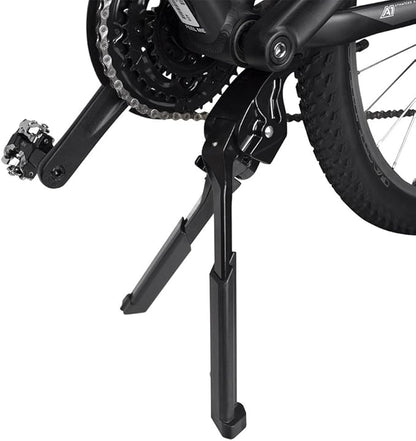 BV Bike Stand Heavy Duty for 24"-28" E-Bike - Bike Kickstand Supports Up to 77 lbs - Adjustable & Foldable Kickstand for Adult Bike with Center Mount & Secure Support - Strong & Durable for Ebikes