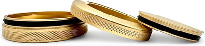 Get Bucked | Metal Container for Zyn, Premium Aluminum Can & Rugged Pouch Holder | Extra Capacity, Knurled Grip & Used Pouch Storage | EDC (Champagne Gold)