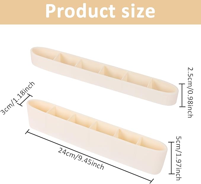 Strong Adhesive Backing Straw Storage Box, Split Type Silicone Straws Dispenser Adjustable Height Straw Holder for Cabinet (White)
