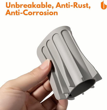 Urbanstrive Soap Dish Shower Waterfall Soap Tray Soap Saver Soap Holder for Bathroom, Kitchen, Counter Top, Flexible Silicone, Keep Soap Bars Dry, Easy Cleaning (Grey)