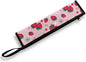 COEQINE Strawberry Travel Silverware Pink Cute Travel Frok Spoon Knife For Women Carrying Utensil Case With Zipper Leafprood Washable for Travel Work Picnic Camp