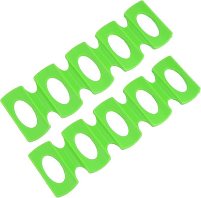 2pcs Silicone Beverage Storage Mats Slip Drink Holders for Beer Wine and Cans Lightweight Easy to Clean Stacking Pads for Refrigerator and Home Use