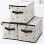 Stackable Clothes Storage Bins with Lids,Closet Organizers Fabric Cat Printing Box for Home and Office,Blanket Clothes Organizers,Under Bed Storage Containers 3 Pack.