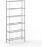 14" Deep x 42" Wide x 96" Height Wire Shelving Kit | 6-Tier | NSF Commercial Storage Rack Unit