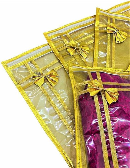 Saree/suit Packing 10 Piece Saree Cover/Saree Bag Organizer for Wardrobe Storage or Gifting Pack Of 1 (10 Pec.)
