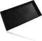 Small Bathroom Vanity Tray, (8 inch x 4 inch) Mini Soap Dispenser, Rectangular Serving Tray for Candle, Lotion Bottles,Scrubber(Black)