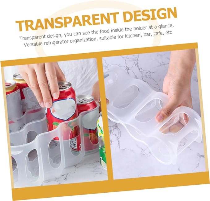 3pcs Beverage Organizer Storage Shelves Cans Holders for Fridge Kitchen Soda Can Dispenser