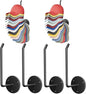 6 Pcs Hat Organizer for Baseball Caps, Hat Rack, Hat Hooks for Wall, Paper Towel Holder, Drilled or Adhesive Hanger for Door, Wall, Closet, Storage for Caps, Towel, Paper, Headband, Key, Belt, Tie