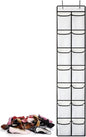 12-Compartment Rear Door Storage Bag White Behind The Door Storage Bag with 12 Compartments for Storing Sundries, Shoes and so on, White Color