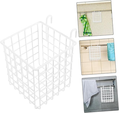 OUNONA 2pcs over The Door Storage Basket Wire Basket Decor Iron for Kitchen Organizer