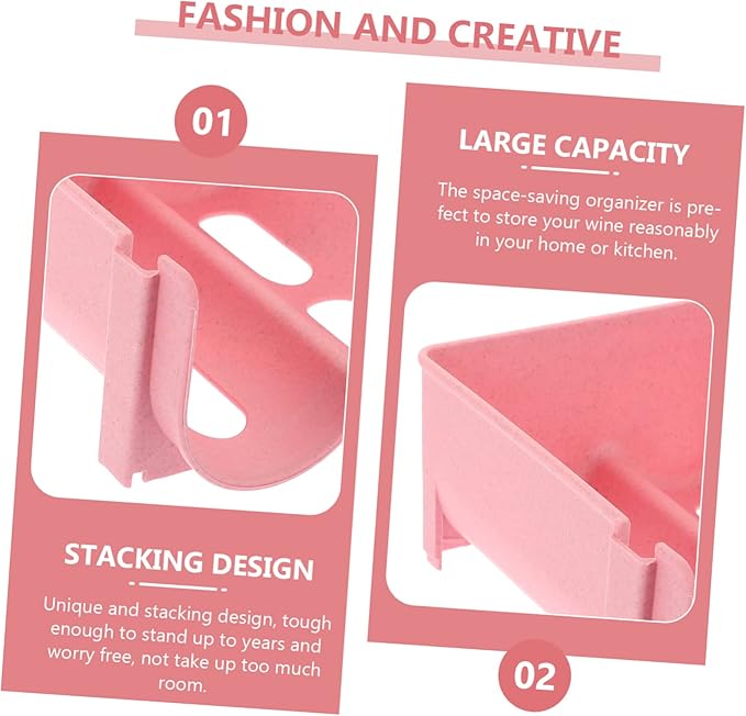 4pcs Material Drawer Storage Rack Soda Can Organizer Stackable Wine Storage Rack Easy to Use Kitchen