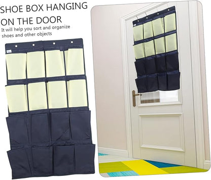 Holibanna Hanging Shoe Rack over The Door Organizer Door Storage Bag Oxford Cloth Organizer