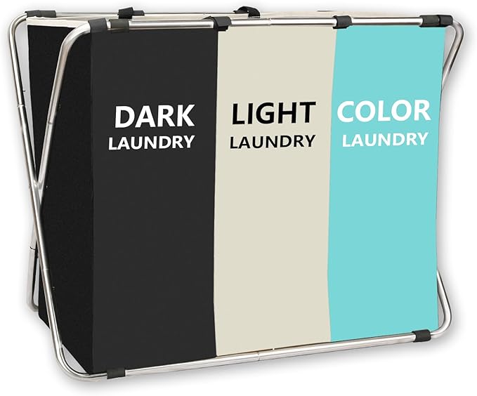 1-Pack Large Laundry Basket, Waterproof, Freestanding Laundry Hamper, Collapsible Tall Clothes Hamper with Handles for Clothes Toys in the Dorm & Family Closet Storage and Organizer (Green)