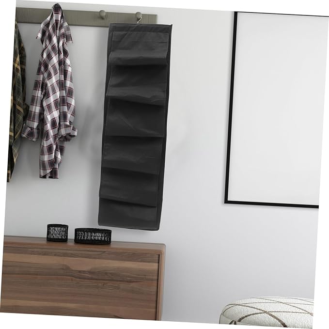 Ciieeo Hanging Shoe Organizer 12 Pockets Multi-layer Storage Bag for Closet and Door Sturdy Fabric Hanging Storage Solution for Shoes Underwear and Accessories