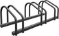 Relaxdays, 3 Bicycle Holder, Steel Bike Rack, Bicycle Carrier Tyre Width 60 mm, Anthracite