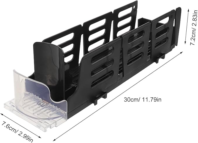 Drink Pusher: Fridge Drink Dispenser for Refrigerator - Self Pushing Soda Can Holder - Beer Bottle Beverage Organizer Holder - Single Row & Holds Up to 4 Cans
