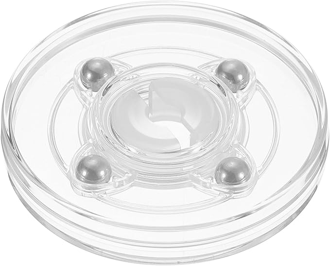 uxcell Acrylic Lazy Susan Turntable, 2.5 Inch Clear Turntable Organizer Ball Bearing 360 Degree Rotating Tray for Spice Rack Table Cake Kitchen Pantry Decorating Bathrooms