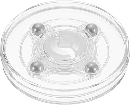 uxcell Acrylic Lazy Susan Turntable, 2.5 Inch Clear Turntable Organizer Ball Bearing 360 Degree Rotating Tray for Spice Rack Table Cake Kitchen Pantry Decorating Bathrooms