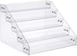 Tiered Spice Rack Acrylic, Spice Rack Shelf Seasoning Organizer for Countertop, Cabinet, Pantry, Kitchen Storage - 5 Tier