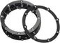 MECCANIXITY 4inch Rotating Swivel Stand with Steel Ball Bearings Annular Lazy Susan Base Turntable for Kitchen Corner Cabinets, 98 x 82mm Black Pack of 6