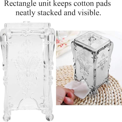 Sonew 3 Colors Cosmetic Storage Box - Makeup Cotton Pad Organizer Nail Art Wipe Cotton Storage Tools with ,Fashion appearance,Versatile Use,Ideas Girlfriend, Women, Mom