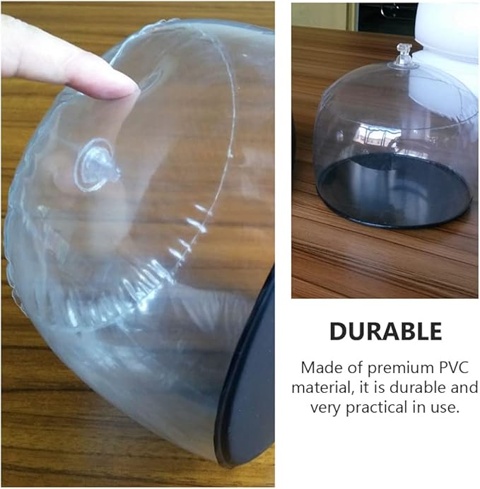 DOITOOL Inflatable Hat Shaper and Display Stand for Baseball Caps and Wigs Tabletop Pvc Hat Holder with Protective Inner Support to Prevent Deformation for Home and Store Use 6.69X6.49X5.51In
