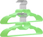 Plastic Hanger 20 Pack, Green Plastic Coat Hangers - Ultra Thin, Space Saving, Heart-Shaped, 360° Swivel Hook - Strong and Durable for Adults