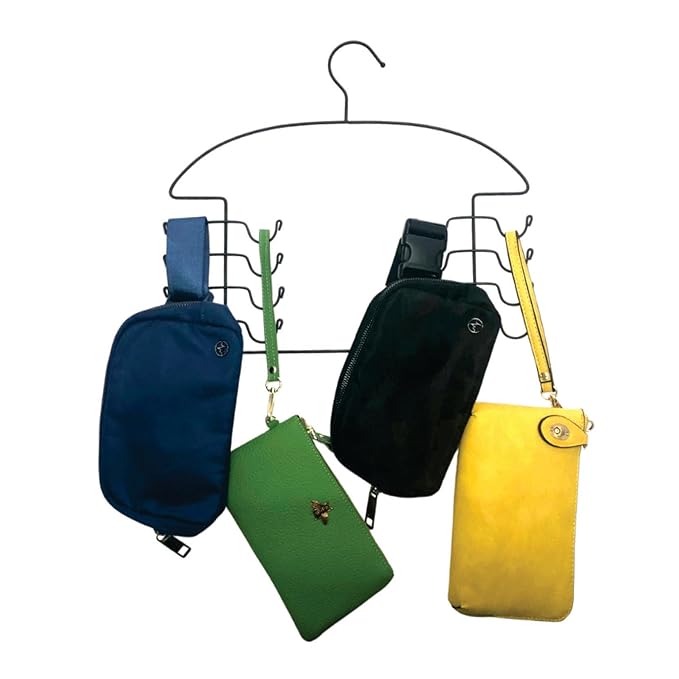 Organizer Hangers for Tank Tops, Bras & Camis by Dr. Organizer – USA Patented Steel 3-Piece Set – Space-Saving Multi-Hanger Holds 24 Garments – Rust-Resistant, Durable Closet & Laundry Organizer