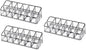 CALLARON 12-Slot Lipstick Organizer Box 3pcs Makeup Storage Case for Vanity Display Sturdy Lip Gloss Holder for Beauty Supplies