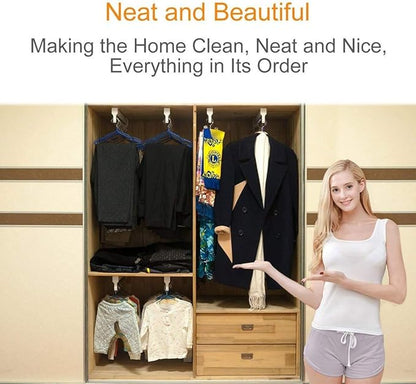 Closet Clothes Hanger Rail,Pull-Out Closet Rod 30-60cm,Wardrobe Clothing Rail,Closet Organizer Rack for Pants and Coat (550mm/21.6inch)