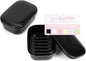 Quatish 2 Pack Travel Soap Container, Portable Soap Holder with Lid, Travel Bar Soap Holder, Soap Case for Camping Gym Travel, Soap Box for Bathroom,Black