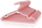 VILICK Plastic Kids Hangers - 50 Pack Non-Slip Baby Clothes Hangers for Closet, Toddler & Newborn Clothing Pants, Skirts, Coats (Pink)
