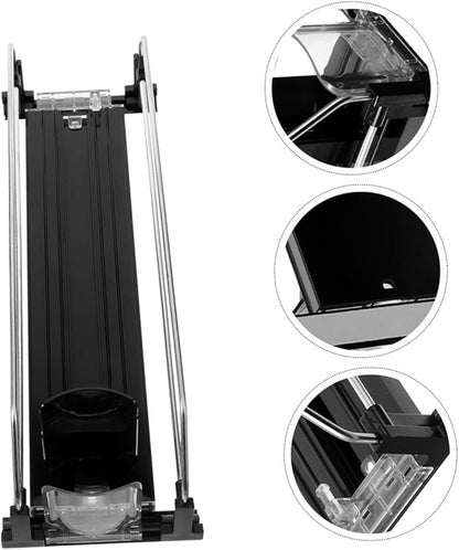 Ipetboom 2pcs Automatic Pusher Drinks Organizer for Refrigerator Stable Material Soda Can Dispenser Easy Install Fridge Beverage Organizer for Efficient Pantry Storage