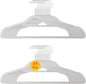 Heavy Duty Plastic Hangers, White - Pack of 24 Clothes Hangers with Hook for Scarves, Belts, and Straps - Durable Hanger for Clothing, Shirts, Suits, Coats and Everyday Use