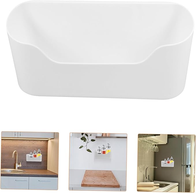 2pcs Wall Mount Kitchen Shelves under Sink Organizer Adhesive Cabinet Door Storage Fridge Drink Organizer