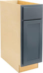 Quicklock RTA (Ready-to-Assemble) | Base Kitchen Cabinets - Shaker Style | Made in America (Needlepoint Navy, 12" Wx34.5 Hx24 D Base)