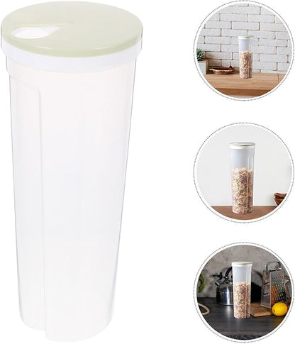 Kichvoe Reusable Pasta Keeper Container Airtight Noodle Storage Box for Pantry Organization Kitchen Grain Holder Sealed Design for Spaghetti Dried Foods Beans