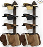 Cowboy Hat Rack -Cowboy hat holder for wall With Heavy- Organize and Display Your Hats with Ease, Wall Mounted Hat Hanger Western Decor for Cowboy Hats- Ideal Western Decor(2pcs)