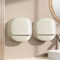 Soap Holder Dish Shower, Bar Soap Holder with Drainage, Self Draining Soap Holder, Wall Mounted Soap Box Tray Container for Bathroom, Bathtub Kitchen Sink (2PCS Cream)