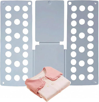 Toddler Shirt Folding Board (Ages 1–7) – Build Independence & Fine Motor Skills, Mini Kids Clothes Folding Board & Shirt Folder, Portable Laundry Organizer for Small Sizes (Grey)